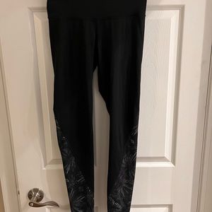 Black and gray yoga pants